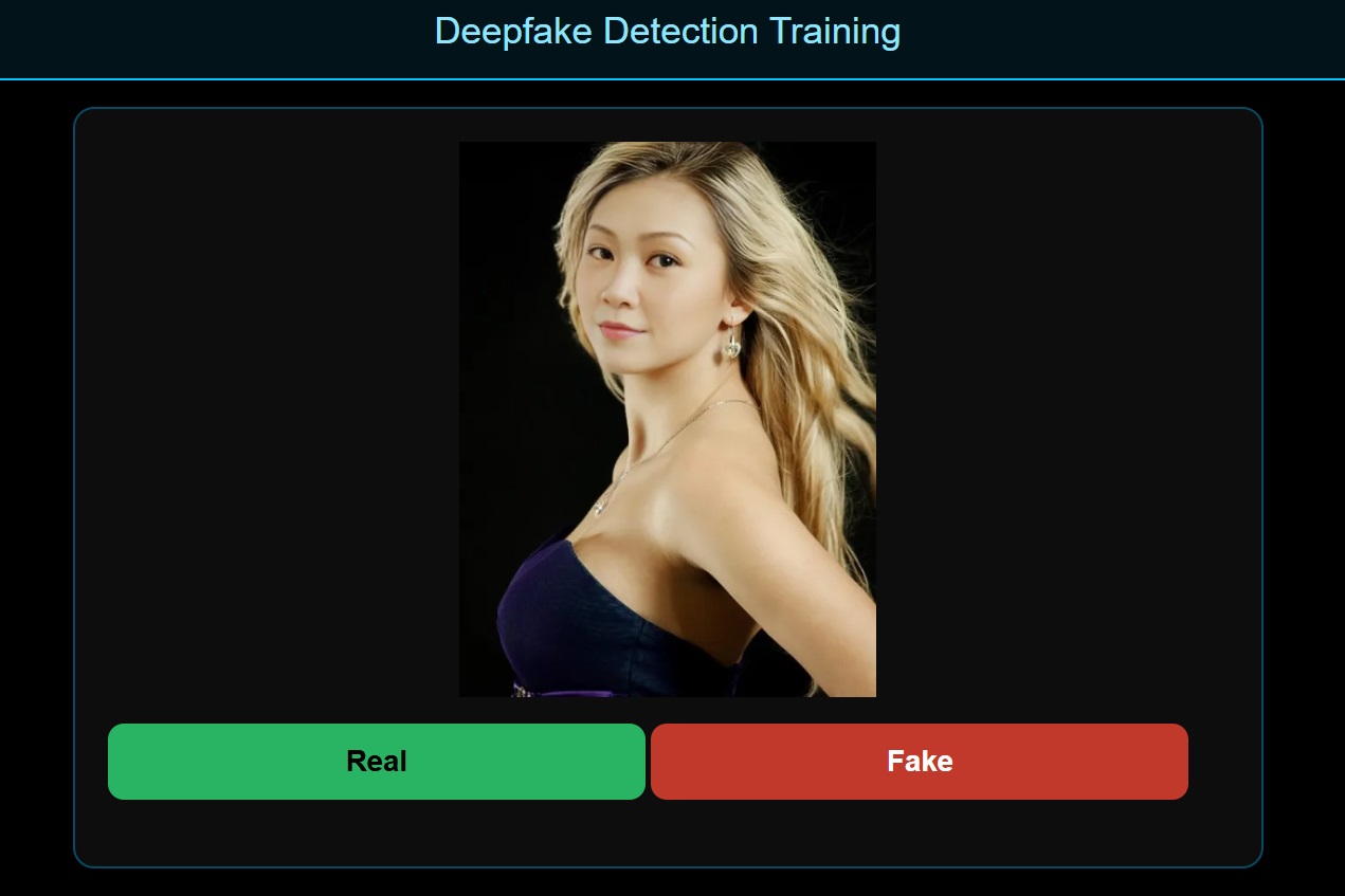 Deepfake spotting quiz preview
